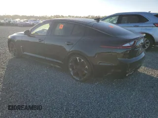 2019 Kia Stinger GT1 with VIN KNAE45LCXK6051385, listed as a Copart auction lot 76497764 with 78,129 mi miles and Non Repairable. Bid and sale history available at DreamBid. Image 2.
