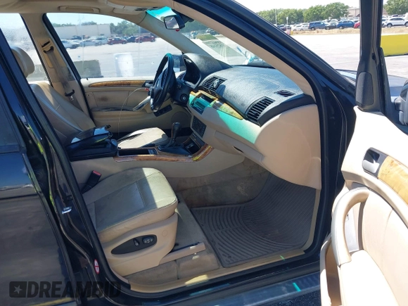 2002 BMW X5 3.0i with VIN 5UXFA53502LV70219, listed as a IAAI auction lot 41825148 with 0 mi miles. Bid and sale history available at carsss.com. Image 5.