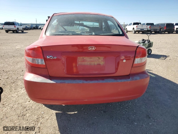 2004 Kia Rio with VIN KNADC125946285319, listed as a Copart auction lot 49844415 with 86,272 mi miles and Salvage Title. Bid and sale history available at carsss.com. Image 6.