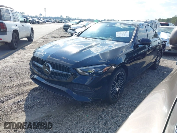 2022 Mercedes-Benz C 300 with VIN W1KAF4GB8NR047335, listed as a IAAI auction lot 41785599 with 37,157 mi miles and . Bid and sale history available at DreamBid. Image 2.