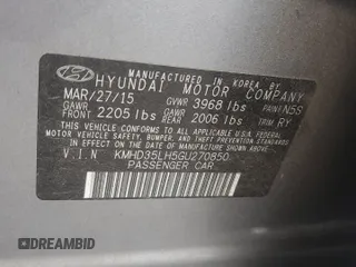 2016 Hyundai Elantra GT with VIN KMHD35LH5GU270850, listed as a Copart auction lot 72703084 with 58,047 mi miles and Salvage Title. Bid and sale history available at carsss.com. Image 12.