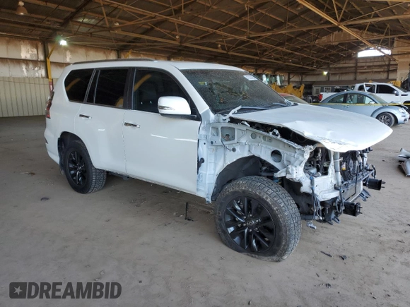 2021 Lexus GX with VIN JTJAM7BX4M5284699, listed as a Copart auction lot 47581465 with 85,718 mi miles and Salvage Title. Bid and sale history available at carsss.com. Image 4.