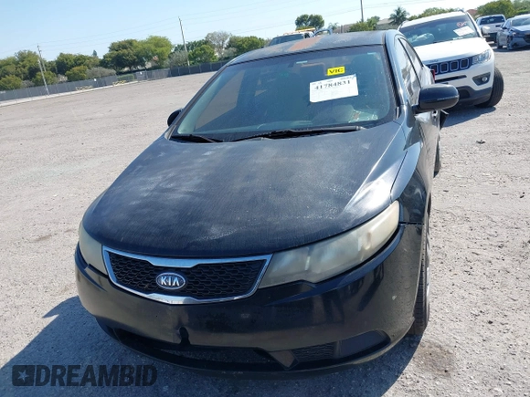 2012 Kia Forte EX with VIN KNAFU4A22C5493299, listed as a IAAI auction lot 41784831 with 218,479 mi miles. Bid and sale history available at carsss.com. Image 12.