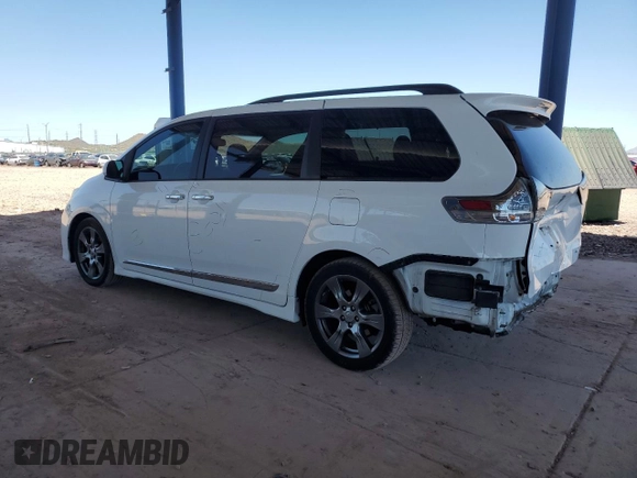 2017 Toyota Sienna SE with VIN 5TDXZ3DC4HS830936, listed as a Copart auction lot 62111205 with 154,665 mi miles and Salvage title. Bid and sale history available at DreamBid. Image 2.
