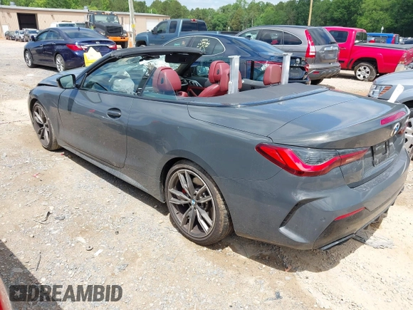 2021 BMW 4 Series M440i with VIN WBA53AT05MCG89665, listed as a IAAI auction lot 42319456 with Not provided miles and . Bid and sale history available at DreamBid. Image 3.