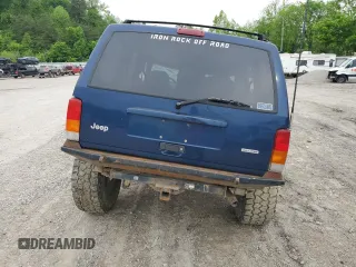 2001 Jeep Cherokee Sport with VIN 1J4FF48S21L595966, listed as a Copart auction lot 55946575 with Not provided miles and Salvage title. Bid and sale history available at DreamBid. Image 6.