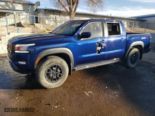 2022 Nissan Frontier PRO-4X with VIN 1N6ED1EK4NN618696, listed as a Copart auction lot 81848154 with 17,214 mi miles and Salvage Title. Bid and sale history available at carsss.com. Image 1.