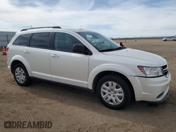 2017 Dodge Journey SE with VIN 3C4PDCAB2HT675948, listed as a Copart auction lot 54778875 with 84,544 mi miles and Salvage Title. Bid and sale history available at DreamBid. Image 4.