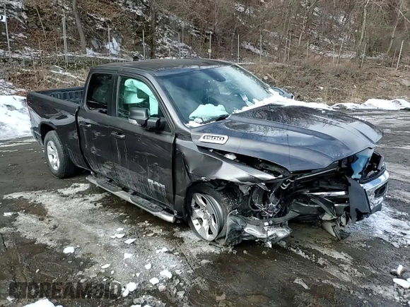 2021 Ram 1500 Big Horn with VIN 1C6RRFBGXMN561932, listed as a Copart auction lot 45969175 with 0 mi miles and Salvage Title. Bid and sale history available at carsss.com. Image 13.