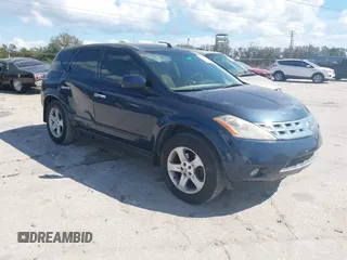 2003 Nissan Murano SL with VIN JN8AZ08T43W122455, listed as a IAAI auction lot 41560795 with 137,655 mi miles and . Bid and sale history available at carsss.com. Image 1.