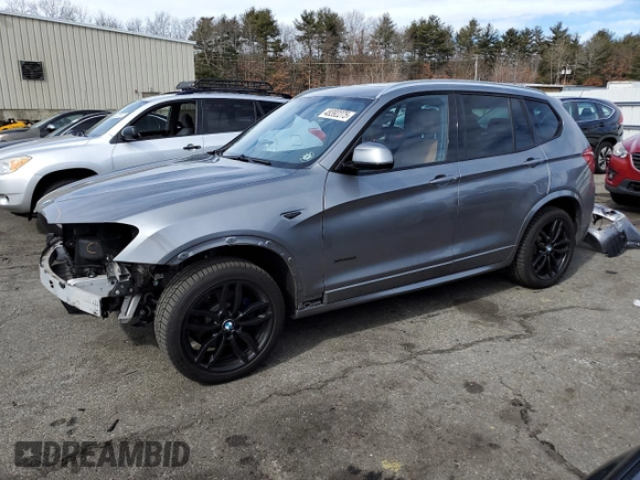 2017 BMW X3 xDrive28i with VIN 5UXWX9C31H0W70912, listed as a Copart auction lot 48392275 with 69,908 mi miles and Salvage Title. Bid and sale history available at DreamBid. Image 1.