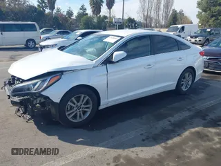 2015 Hyundai Sonata SE with VIN 5NPE24AFXFH083023, listed as a IAAI auction lot 41428991 with 55,288 mi miles and . Bid and sale history available at DreamBid. Image 2.