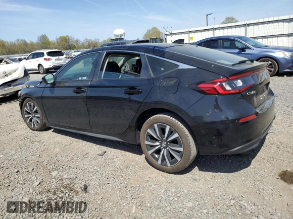 2022 Honda Civic EX-L z VIN 19XFL1H75NE002379, wystawiony jako Copart lot #54178595 z przebiegiem 15 233 mil mil oraz Szkoda całkowita • Salvage title. Historia ofert i sprzedaży dostępna na DreamBid. Obrazek 2.