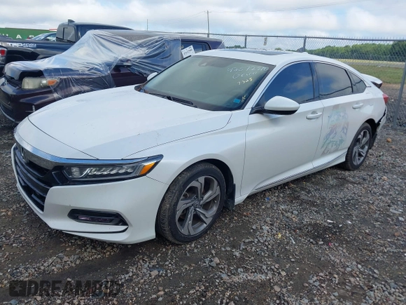2018 Honda Accord EX with VIN 1HGCV1F40JA048593, listed as a IAAI auction lot 42572510 with 144,604 mi miles and . Bid and sale history available at DreamBid. Image 2.