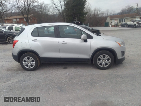 2016 Chevrolet Trax LS with VIN 3GNCJKSB1GL254664, listed as a IAAI auction lot 41196076 with 153,205 mi miles. Bid and sale history available at carsss.com. Image 13.