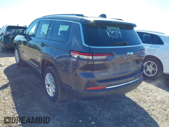 2023 Jeep Grand Cherokee Laredo with VIN 1C4RJKAG4P8886122, listed as a IAAI auction lot 41890848 with 53,739 mi miles and . Bid and sale history available at DreamBid. Image 3.