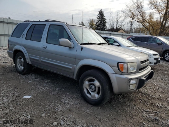 1999 Infiniti QX4 Luxury with VIN JNRAR07Y3XW064787, listed as a Copart auction lot 80981484 with 0 miles and Salvage Title. Bid and sale history available at carsss.com. Image 3.