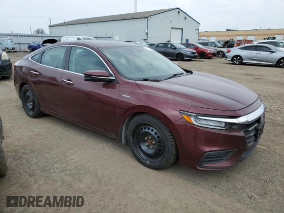 2019 Honda Insight Touring with VIN 19XZE4F76KE400076, listed as a Copart auction lot 55021115 with 184,443 mi miles and Clean Title. Bid and sale history available at carsss.com. Image 4.