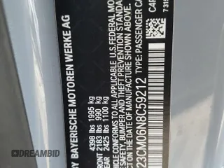 2022 BMW 2 Series 230i z VIN 3MW23CM06N8C59212, wystawiony jako Copart lot #59543875 z przebiegiem 43 097 mil mil oraz Szkoda całkowita • Salvage title. Historia ofert i sprzedaży dostępna na DreamBid. Obrazek 12.