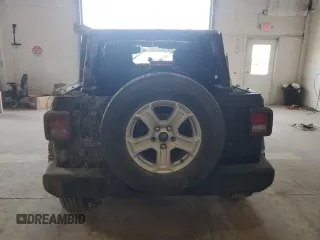 2021 Jeep Wrangler Unlimited Sport S with VIN 1C4HJXDN3MW645369, listed as a Copart auction lot 48529445 with Not Provided miles and Salvage Title. Bid and sale history available at carsss.com. Image 6.