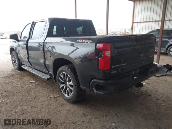 2022 Chevrolet Silverado 1500 RST with VIN 1GCUDEET0NZ644607, listed as a IAAI auction lot 41614044 with 56,524 mi miles and . Bid and sale history available at DreamBid. Image 3.