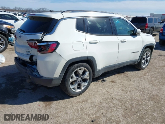 2021 Jeep Compass Limited with VIN 3C4NJCCBXMT573563, listed as a IAAI auction lot 41687325 with 75,768 mi miles and . Bid and sale history available at DreamBid. Image 4.