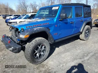 2022 Jeep Wrangler Unlimited Rubicon with VIN 1C4JJXFM7NW237044, listed as a Copart auction lot 51639825 with Not provided miles and Salvage title. Bid and sale history available at DreamBid. Image 1.