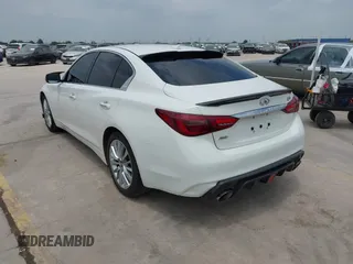 2021 Infiniti Q50 Luxe z VIN JN1EV7BRXMM752446, wystawiony jako IAAI lot #42158327 z przebiegiem 49 834 mil mil oraz . Historia ofert i sprzedaży dostępna na DreamBid. Obrazek 3.