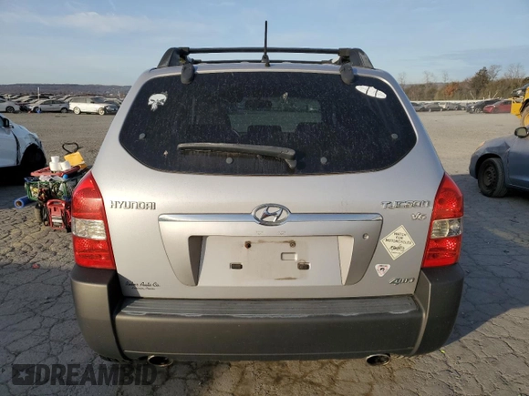 2005 Hyundai Tucson GLS with VIN KM8JN72DX5U166794, listed as a Copart auction lot 78937104 with 154,505 mi miles and Clean Title. Bid and sale history available at carsss.com. Image 6.
