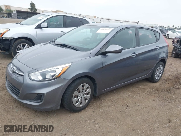 2016 Hyundai Accent SE with VIN KMHCT5AE6GU278170, listed as a IAAI auction lot 42148771 with 114,836 mi miles. Bid and sale history available at carsss.com. Image 2.
