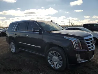 2015 Cadillac Escalade Platinum with VIN 1GYS4PKJ9FR643540, listed as a Copart auction lot 80931014 with 156,820 mi miles and Salvage Title. Bid and sale history available at carsss.com. Image 4.