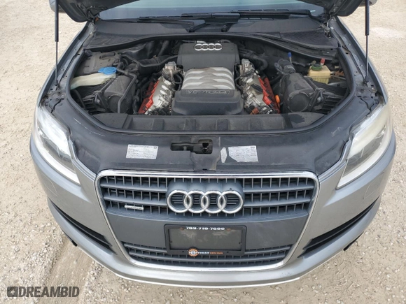 2007 Audi Q7 Premium with VIN WA1BV74LX7D037674, listed as a Copart auction lot 74876834 with 0 mi miles and Non Repairable. Bid and sale history available at carsss.com. Image 12.