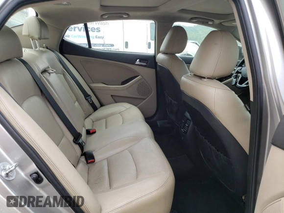2013 Kia Optima EX z VIN 5XXGN4A75DG168207, wystawiony jako Copart lot #59992435 z przebiegiem 147 298 mil mil oraz Czysty tytuł • Clean title. Historia ofert i sprzedaży dostępna na DreamBid. Obrazek 10.