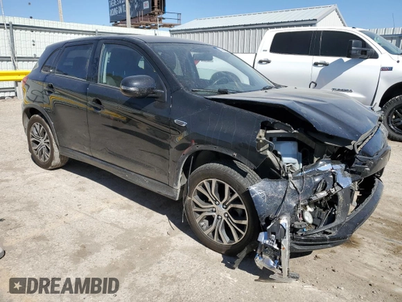 2018 Mitsubishi Outlander SE with VIN JA4AP3AW8JU017962, listed as a Copart auction lot 53036715 with Not provided miles and Salvage title. Bid and sale history available at DreamBid. Image 4.
