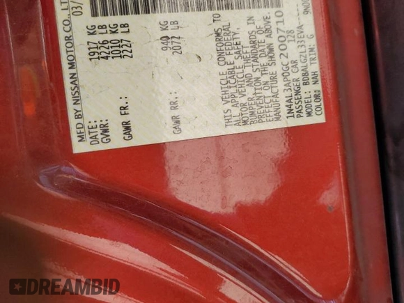 2016 Nissan Altima S z VIN 1N4AL3AP0GC200710, wystawiony jako Copart lot #56331115 z przebiegiem 122 629 mil mil oraz Szkoda całkowita • Salvage title. Historia ofert i sprzedaży dostępna na DreamBid. Obrazek 12.