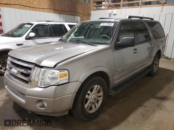 2008 Ford Expedition Max SSV с VIN 1FMFK165X8LA60676, выставлен на аукционе Copart как лот 78177894 с пробегом 153 336 миль миль и Списание • Salvage title. История ставок и продаж доступна на DreamBid. Изображение 1.