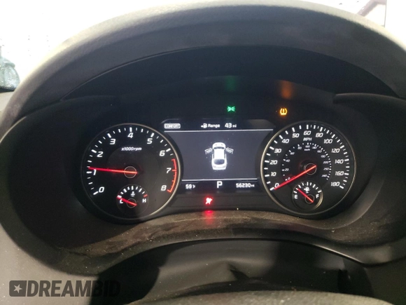 2018 Kia Stinger GT2 with VIN KNAE55LC0J6015877, listed as a Copart auction lot 84607304 with 56,230 mi miles and Salvage Title. Bid and sale history available at DreamBid. Image 9.