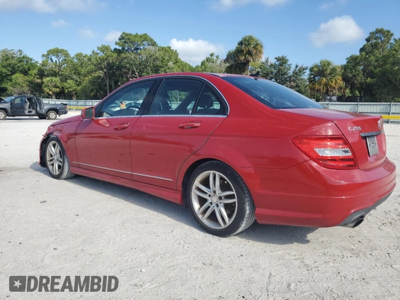 2013 Mercedes-Benz C-Class C 250 Sport with VIN WDDGF4HB9DA806032, listed as a Copart auction lot 52032625 with 129,803 mi miles and Salvage Title. Bid and sale history available at carsss.com. Image 2.