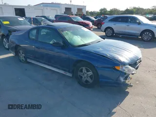 2003 Chevrolet Monte Carlo SS z VIN 2G1WX12K439368596, wystawiony jako IAAI lot #42103560 z przebiegiem 96 179 mil mil oraz . Historia ofert i sprzedaży dostępna na DreamBid. Obrazek 1.