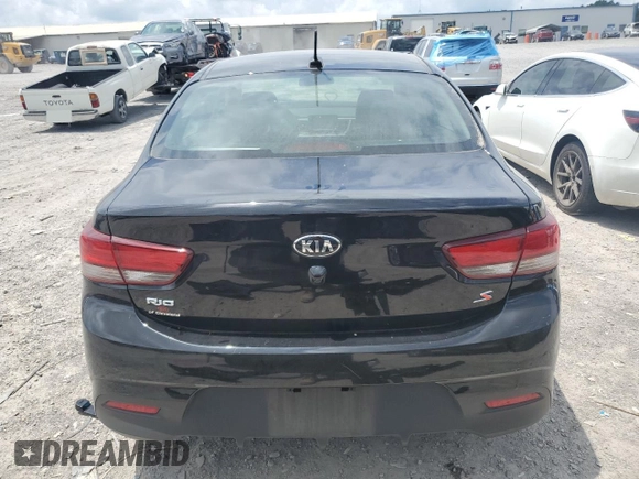 2020 Kia Rio S with VIN 3KPA24AD6LE349327, listed as a Copart auction lot 58131324 with 61,298 mi miles and Salvage Title. Bid and sale history available at carsss.com. Image 6.