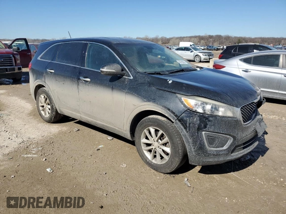 2016 Kia Sorento LX with VIN 5XYPG4A37GG043586, listed as a Copart auction lot 46790385 with 184,870 mi miles and Salvage Title. Bid and sale history available at carsss.com. Image 4.