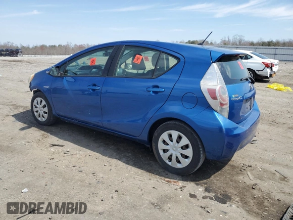 2012 Toyota Prius One with VIN JTDKDTB35C1019292, listed as a Copart auction lot 51008355 with 221,267 mi miles and Salvage Title. Bid and sale history available at carsss.com. Image 2.