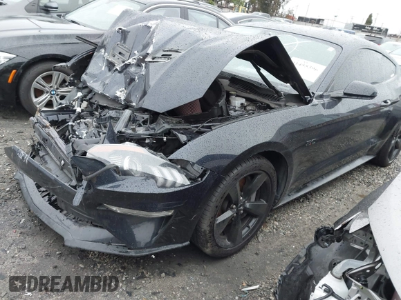 2021 Ford Mustang GT with VIN 1FA6P8CF4M5128552, listed as a IAAI auction lot 41455396 with 41,715 mi miles. Bid and sale history available at carsss.com. Image 18.
