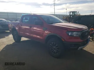 2020 Ford Ranger XL with VIN 1FTER4FH5LLA80074, listed as a Copart auction lot 42647505 with 45,408 mi miles and Salvage Title. Bid and sale history available at carsss.com. Image 4.