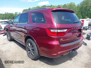 2018 Dodge Durango GT with VIN 1C4RDHDG8JC242066, listed as a IAAI auction lot 42199179 with 111,754 mi miles and . Bid and sale history available at DreamBid. Image 3.