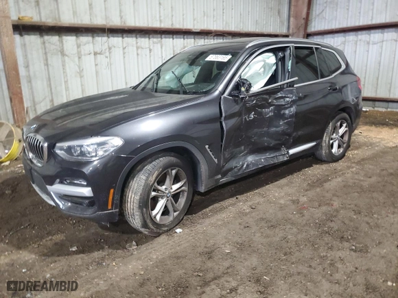 2021 BMW X3 sDrive30i with VIN 5UXTY3C05M9G65773, listed as a Copart auction lot 87863165 with 0 mi miles and Salvage Title. Bid and sale history available at carsss.com. Image 1.