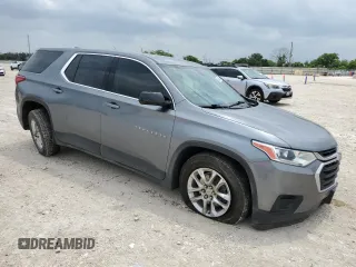 2021 Chevrolet Traverse LS with VIN 1GNERFKW3MJ108622, listed as a Copart auction lot 54209845 with 68,457 mi miles and Salvage title. Bid and sale history available at DreamBid. Image 4.