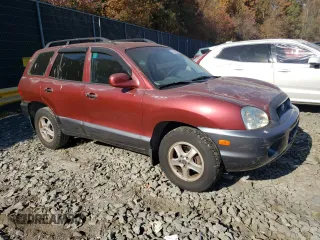 2003 Hyundai Santa Fe GLS with VIN KM8SC13E93U493697, listed as a Copart auction lot 78350284 with 82,871 mi miles and Salvage Title. Bid and sale history available at carsss.com. Image 4.