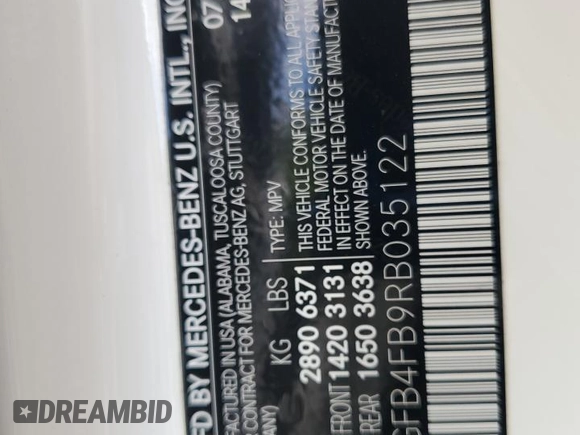 2024 Mercedes-Benz GLE 350 with VIN 4JGFB4FB9RB035122, listed as a Copart auction lot 66185215 with 32,158 mi miles and Salvage title. Bid and sale history available at DreamBid. Image 13.