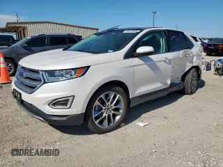 2017 Ford Edge Titanium z VIN 2FMPK4K87HBC26173, wystawiony jako Copart lot #58070565 z przebiegiem 63 989 mil mil oraz Szkoda całkowita • Salvage title. Historia ofert i sprzedaży dostępna na DreamBid. Obrazek 1.